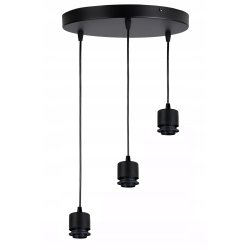 PODSTAWA BAZA LAMPA SUFITOWA WISZĄCA ZWIS LOFT METAL NA 3X E27 POD KLOSZ