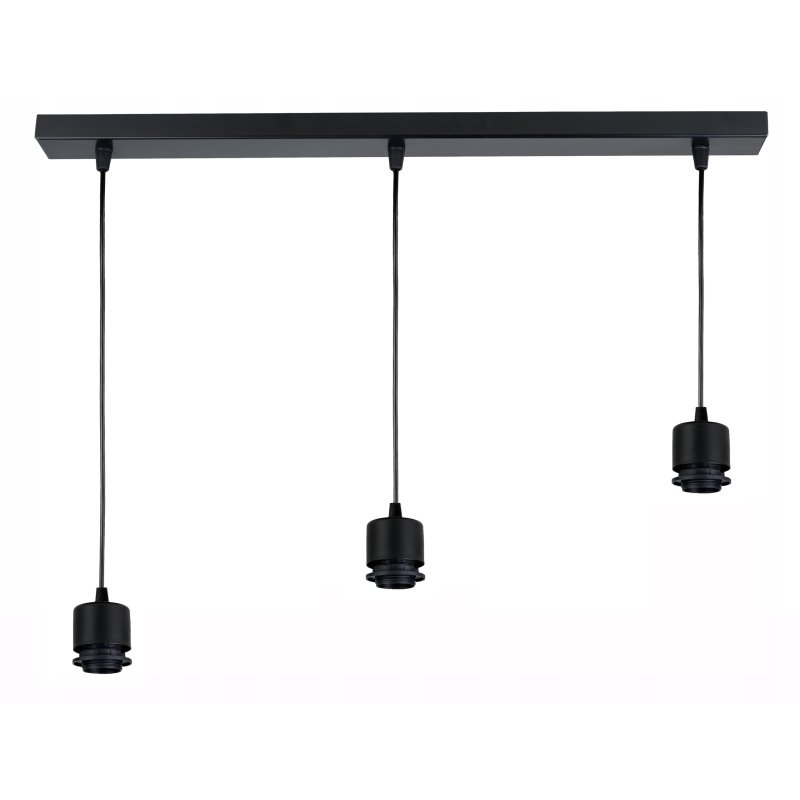 PODSTAWA BAZA LAMPA SUFITOWA WISZĄCA ZWIS LOFT METAL NA 3X E27 POD KLOSZ