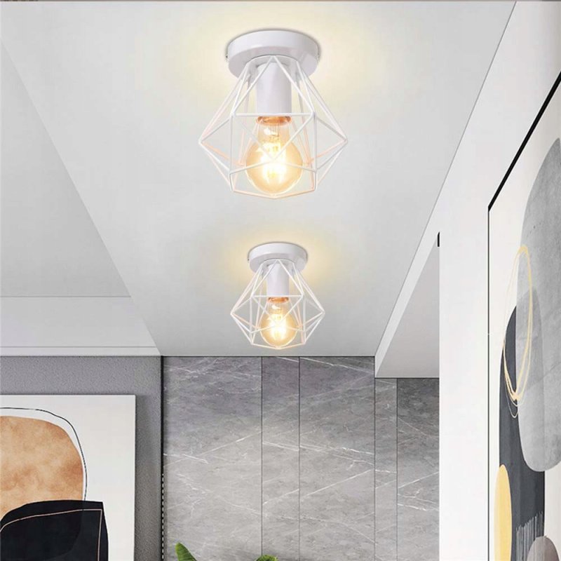 LAMPA stała sufitowa plafon Loft klosz diament E27