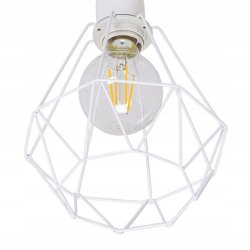 LAMPA stała sufitowa plafon Loft klosz diament E27