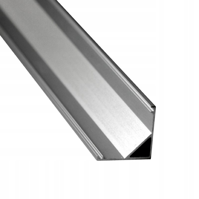 1mb Profil aluminiowy NAROŻNY SREBRNY Szeroki kąt