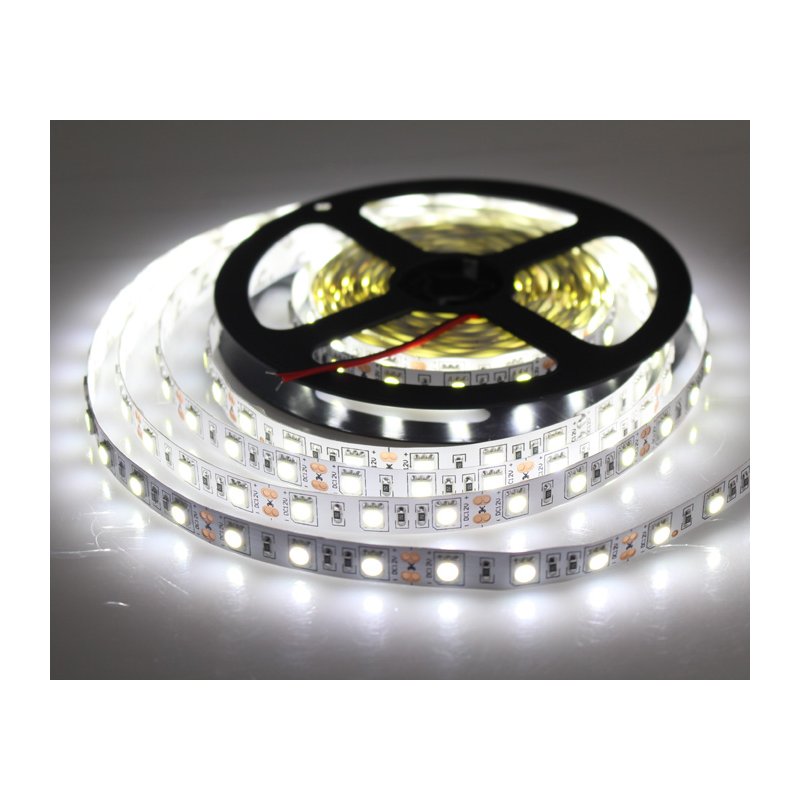 TAŚMA listwa 300 LED 5050 SMD 5m BIAŁA ZIMNA IP20