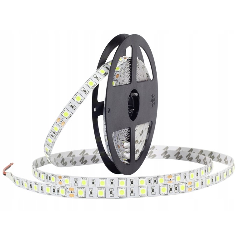 TAŚMA listwa 300 LED 5050 SMD 5m BIAŁA ZIMNA IP20