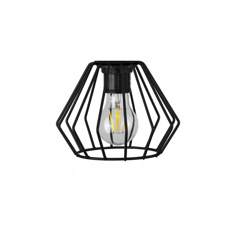 LAMPA stała sufitowa plafon Loft klosz drut na E27