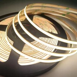 Taśma LED COB WĄSKA 4mm 24V neon linia biały neutral 5mb