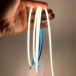 Taśma LED COB WĄSKA 4mm 24V neon linia biały neutral 5mb