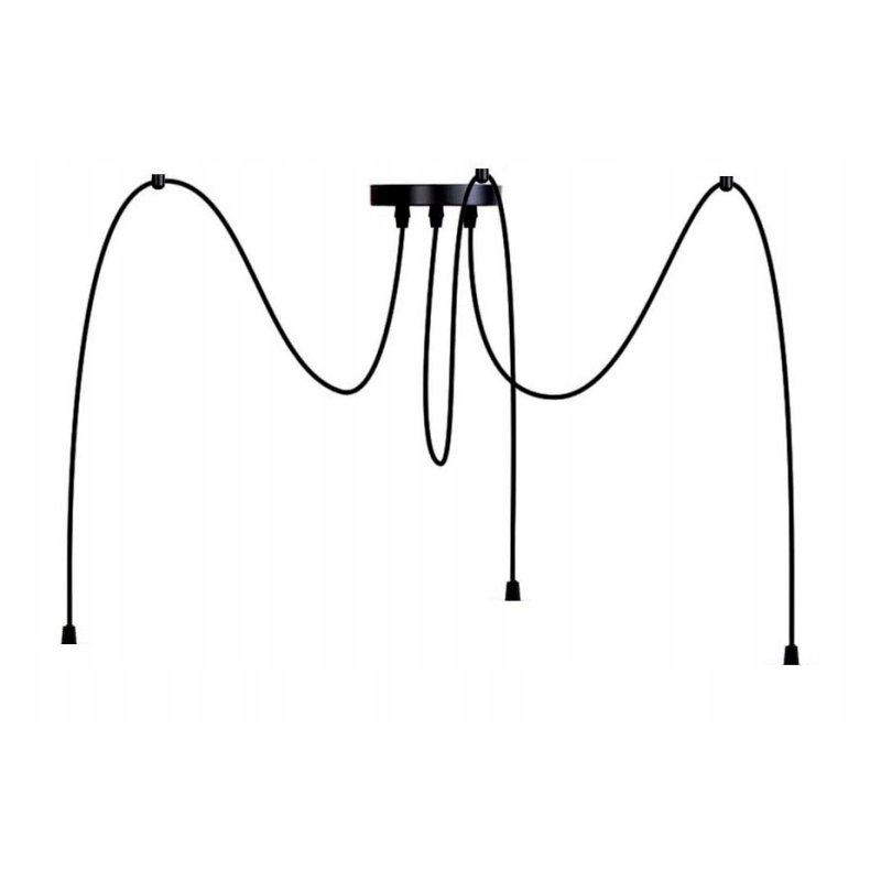 LAMPA WISZĄCA ZWIS żyrandol pająk TUBA 15cm 3 GU10