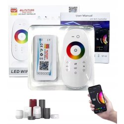 Sterownik Kontroler taśm LED RGBCCT WiFi Android ALEXA TUYA Google PILOT RF