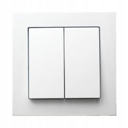 WŁĄCZNIK podwójny ŁĄCZNIK z RAMKĄ OSPEL AS 1kpl.