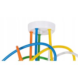 KOLOROWA LAMPA SUFITOWA ZWIS ŻYRANDOL SNAKE 5xE27
