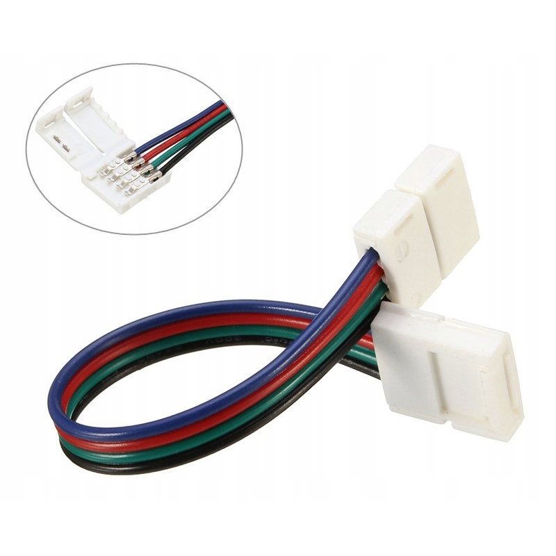Złączka podwójna do taśmy LED RGB 10mm łącznik