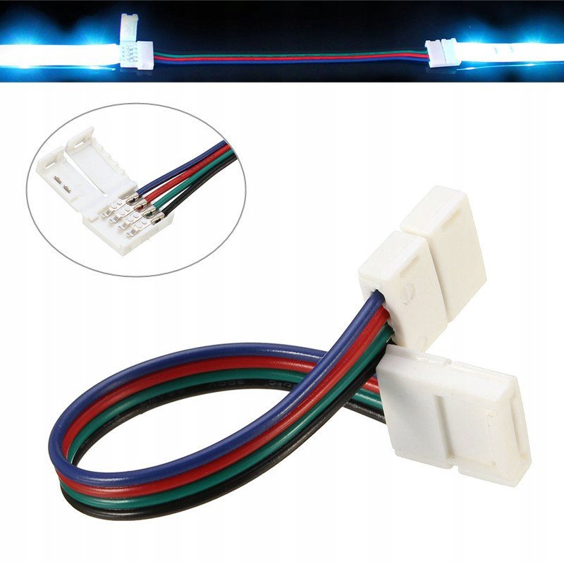 Złączka podwójna do taśmy LED RGB 10mm łącznik