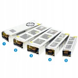 ZASILACZ MONTAŻOWY 12V 60W SLIM MODUŁOWY DO TAŚM LED CCTV MONTAŻOWY IP20