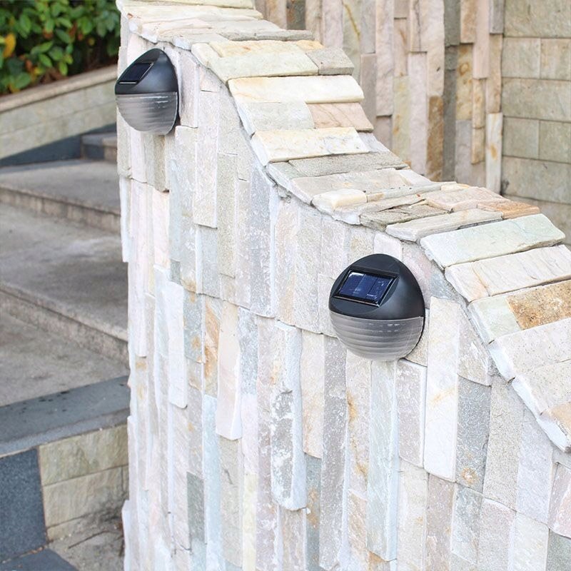 Lampka ogrodowa Lampa SOLARNA ścienna SCHODOWA Kinkiet solarny LED ZIMNY