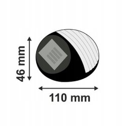 Lampka ogrodowa Lampa SOLARNA ścienna SCHODOWA Kinkiet solarny LED ZIMNY