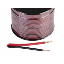 Kabel 1mb przewód 2-żyłowy kolorowy do taśm led MONO 2x 1,5mm na metry CCA