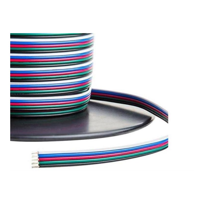 Kabel 1mb przewód 5-żyłowy kolorowy do taśm led RGBW 5x 0,22mm na metry