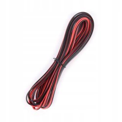 Kabel 1mb przewód 2-żyłowy kolorowy do taśm led MONO 2x 1,5mm na metry CCA