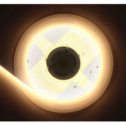 TAŚMA LED COB 12V 7W/mb NEON BARWA CIEPŁY 320diod 1m