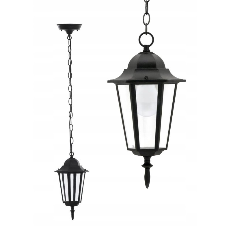 Lampa OGRODOWA Wisząca ZEWNĘTRZNA LED E27 Latarnia