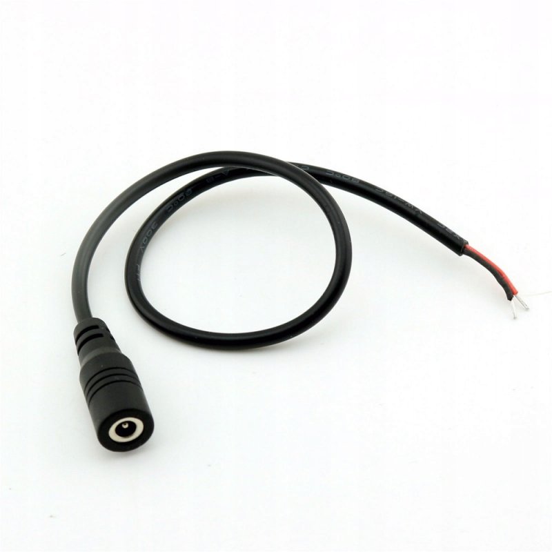 Gniazdo DC 5,5/2,1 żeńskie z kablem do taśm LED