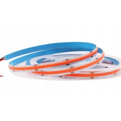 TAŚMA LED COB CZERWONA 12V 320diod/mb 12w/m neon KOLOR czerwony 1m LINIA