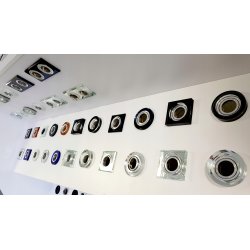 OPRAWA HALOGENOWA LED SUFITOWA STAŁA SZKLANA GU10