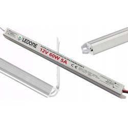 Zasilacz napięciowy 12V 60W 5A ultra slim montażowy do taśm LED cienki