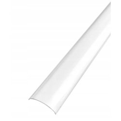 2mb Profil alu NAROŻNY SREBRNY Szeroki kąt + Klosz