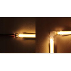 Złączka do taśm LED COB IP20 8mm łącznik z kablem