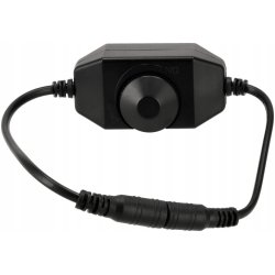 ŚCIEMNIACZ mini DC z potencjometrem 12V 24V 4A 48W do taśm LED mono CZARNY
