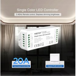 Sterownik stref Milight FUT036P taśm led mono 20A