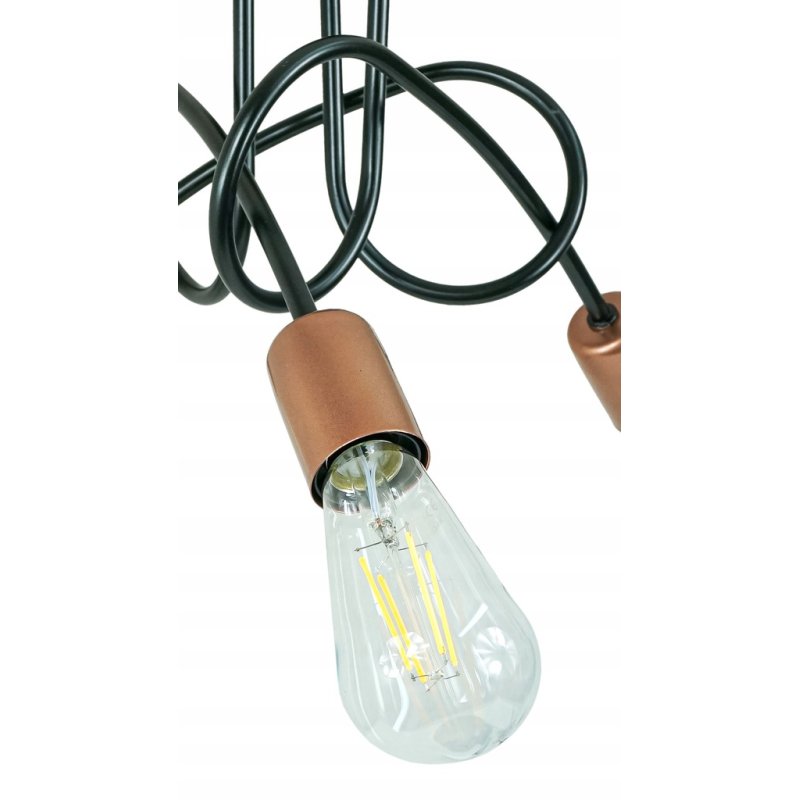 Lampa SUFITOWA WISZĄCA PLAFON LOFT EDISON 3 x E27