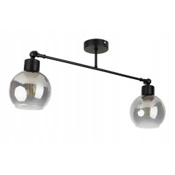 LAMPA sufitowa żyrandol regulowany LOFT E27 Szkło