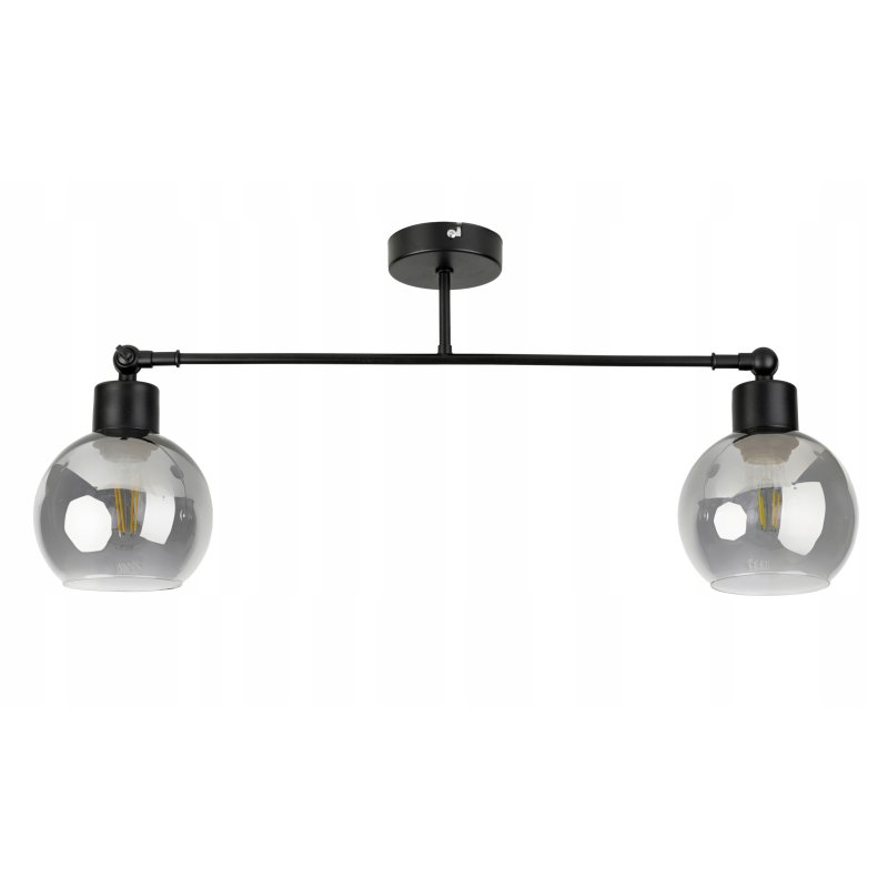 LAMPA sufitowa żyrandol regulowany LOFT E27 Szkło
