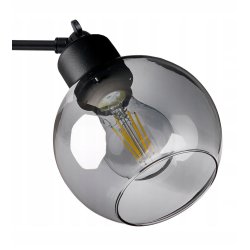 LAMPA sufitowa żyrandol regulowany LOFT E27 Szkło