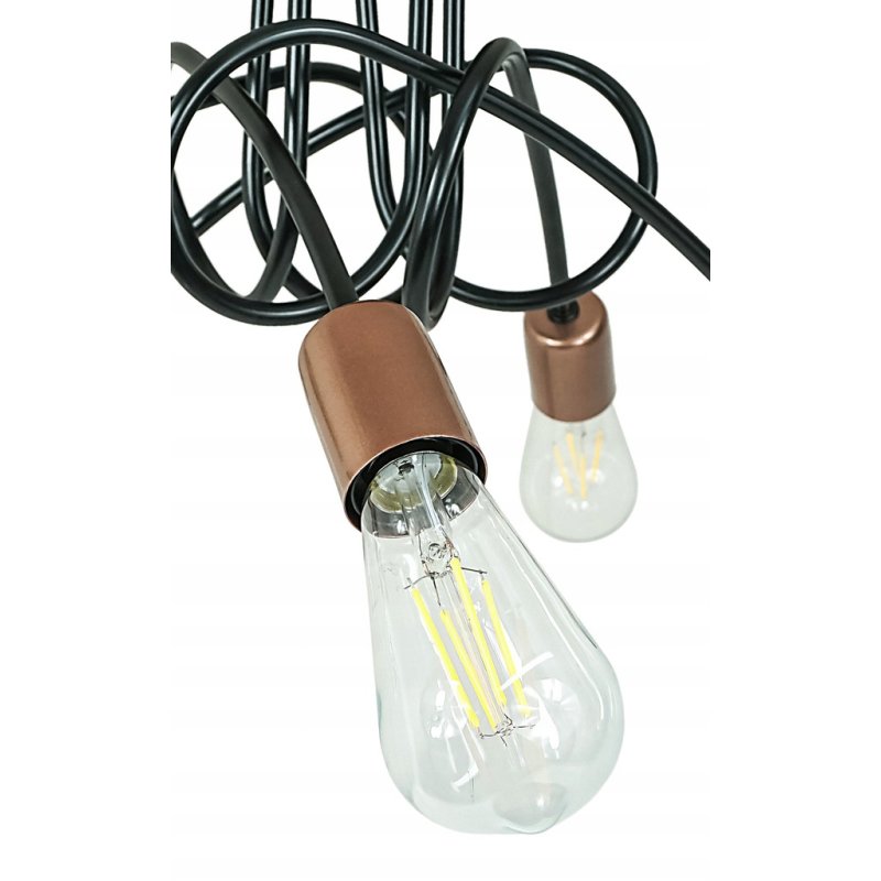 Lampa SUFITOWA WISZĄCA PLAFON LOFT EDISON 5 x E27