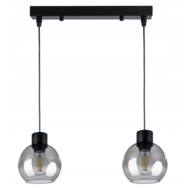 LAMPA wisząca sufitowa ŻYRANDOL ZWIS KULA Szklana