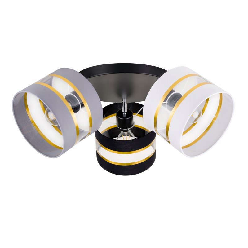 LAMPA plafon ruchomy żyrandol sufitowa ABAŻUR CZARNY BIAŁY SZARY ZIELONY