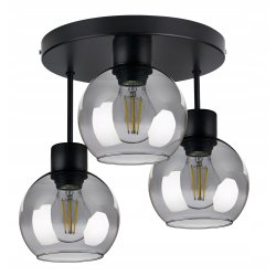 LAMPA sufitowa PLAFON ŻYRANDOL WYSOKI KULA Szklana