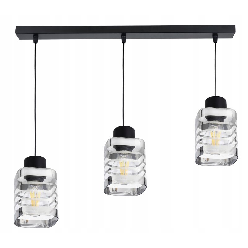 LAMPA sufitowa wisząca ZWIS ŻYRANDOL E27 Szklany 3