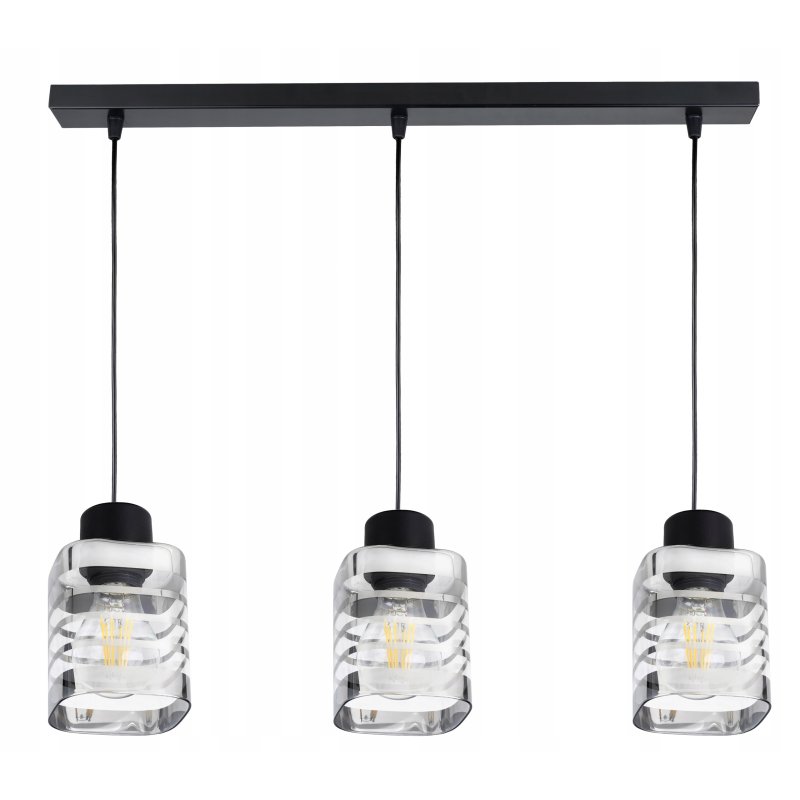 LAMPA sufitowa wisząca ZWIS ŻYRANDOL E27 Szklany 3