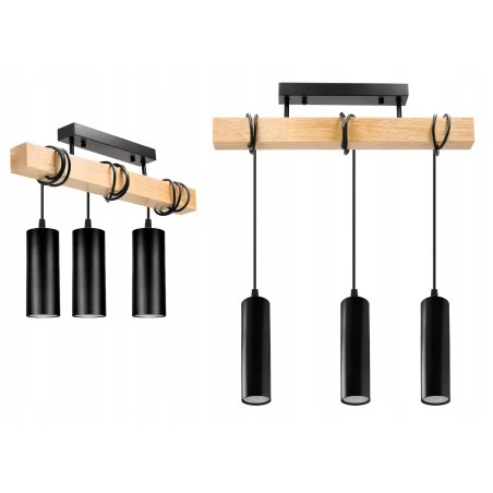 LAMPA drewniana belka...