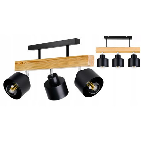 LAMPA drewniana belka...