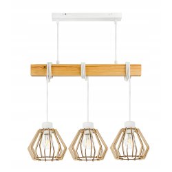 LAMPA drewniana belka wisząca sufitowa ŻYRANDOL ZWIS LOFT BRYLANT na 3x e27