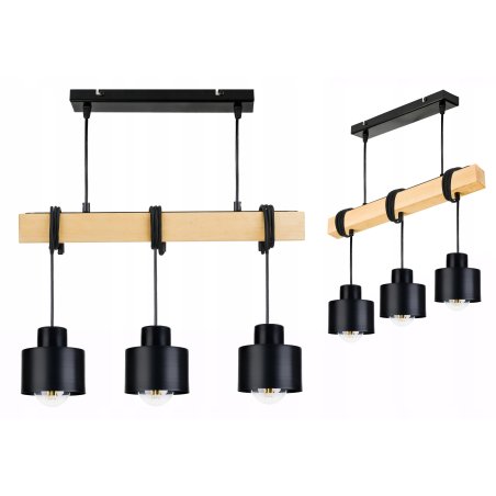 LAMPA drewniana belka...