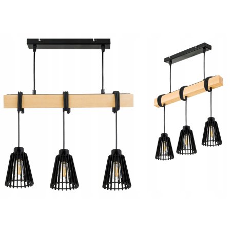 LAMPA drewniana belka...