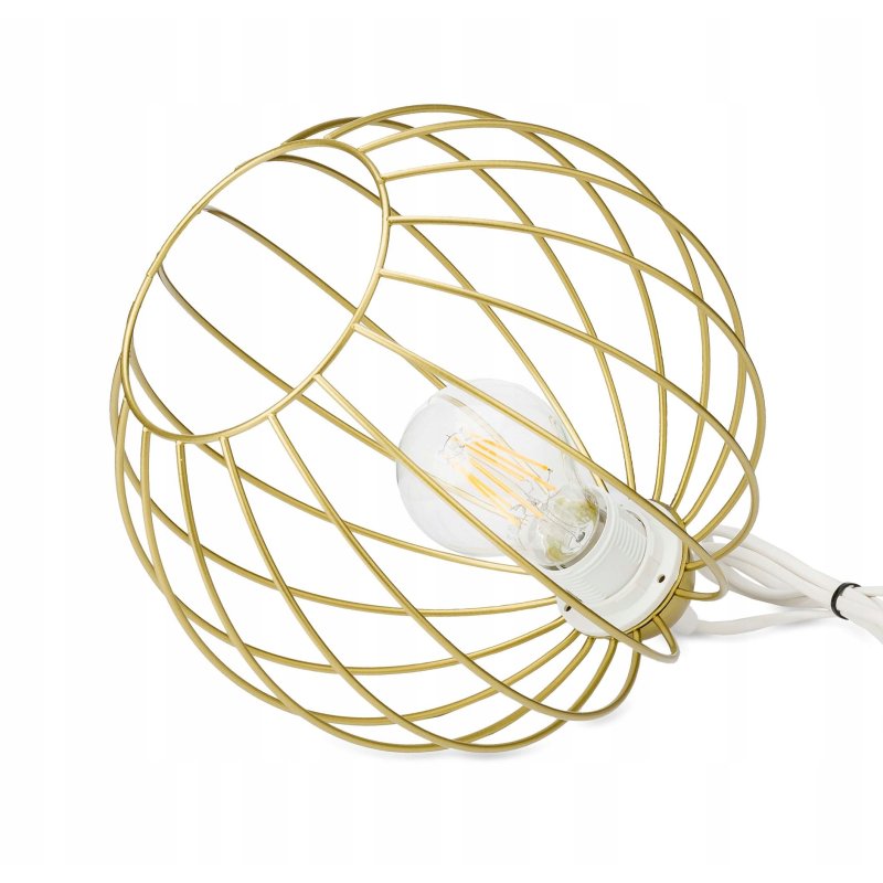 LAMPA WISZĄCA ZWIS żyrandol sufit loft drut KULA