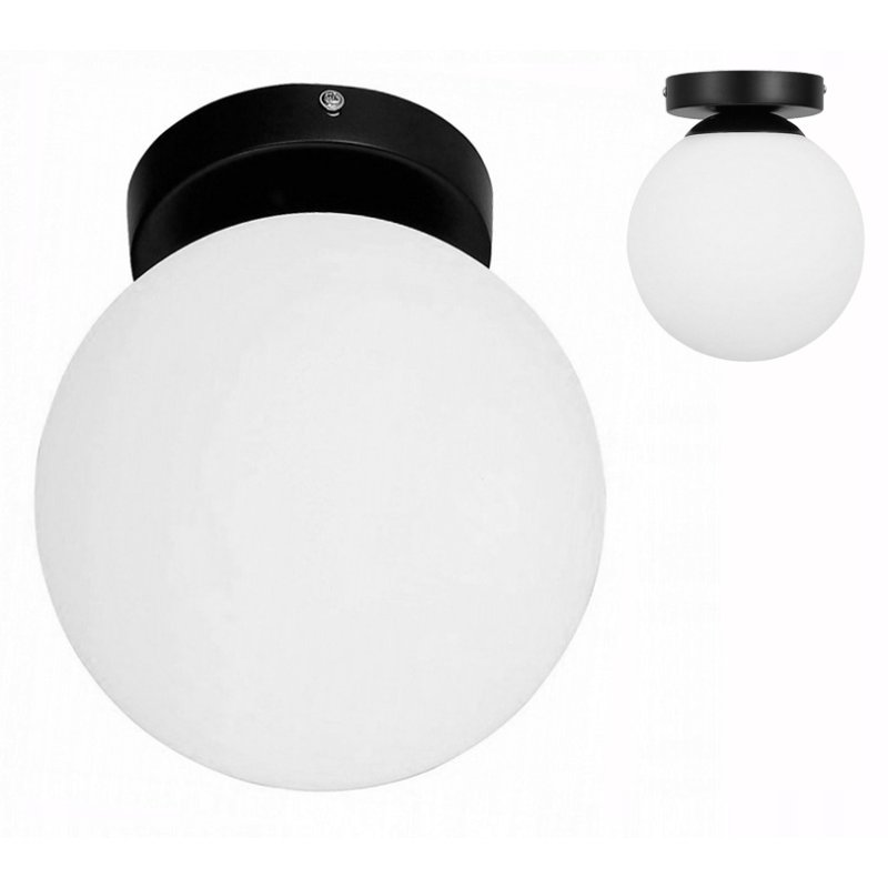 LAMPA WISZĄCA STAŁA ŻYRANDOL SUFITOWY LOFT SZKLANY KLOSZ KULA NA 1 LED E27