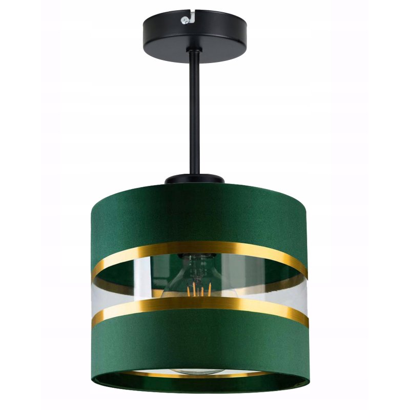 LAMPA WISZĄCA stała żyrandol sufit Abażur ZIELONY 20cm